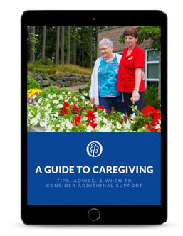 Guide to caregiving ipad mockup 